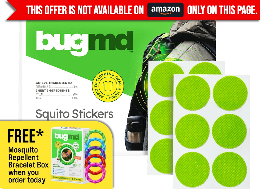 Squito Stickers bundle with free Mosquito Repellent Bracelets